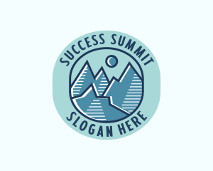 Outdoor Mountain Peak logo design