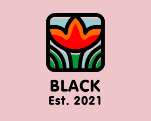 App - Tulip Flower App logo design