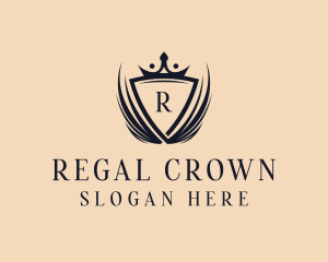 Fashion Crown Shield logo design