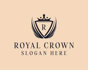 Fashion Crown Shield logo design