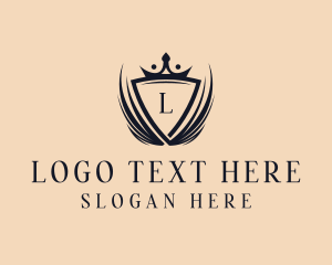 Regal - Fashion Crown Shield logo design