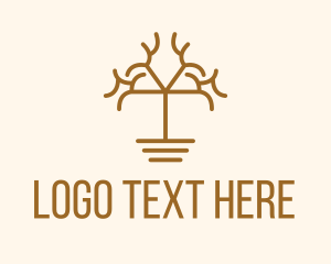 Ecological - Simple Tree Branch logo design