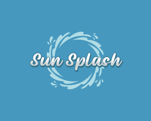 Water Whirlpool Splash logo design