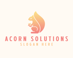 Acorn - Squirrel Acorn Brand logo design