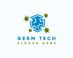 Germ - Virus Shield Protection logo design