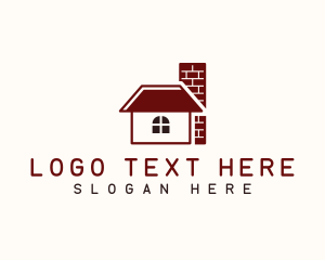 Townhouse - Brick House Chimney logo design