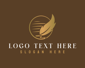 Pen - quill Paper Publishing logo design