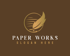 Paper - quill Paper Publishing logo design
