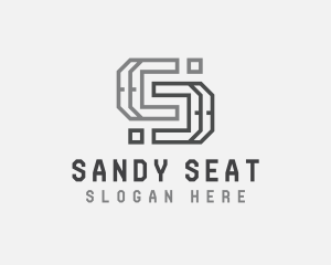 Construction Builder Industrial Letter S logo design