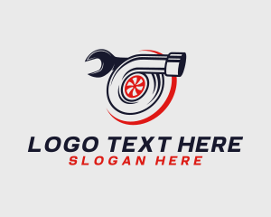 Repair - Engine Turbo Wrench logo design