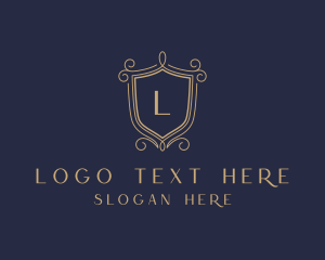 Luxurious Royal Shield Ornament  Logo