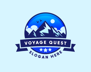 Exploration - Mountain Explore Adventure logo design
