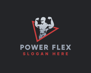 Muscle - Muscle Man Training logo design