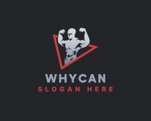 Bodybuilder - Muscle Man Training logo design