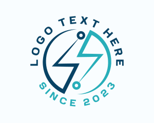 Bolt - Lightning Data Tech logo design