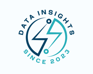 Lightning Data Tech logo design