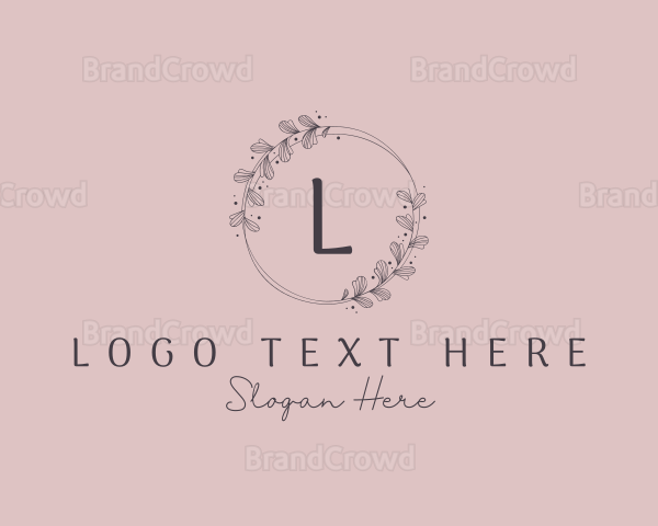 Wedding Floral Wreath Logo