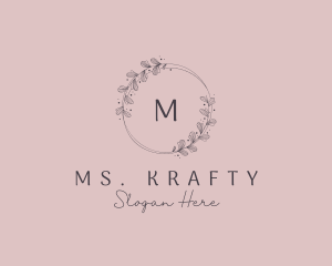 Resturant - Wedding Floral Wreath logo design