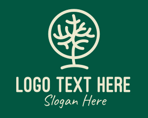 Natural Tree Forest  Logo