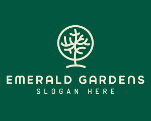 Natural Tree Forest  logo design