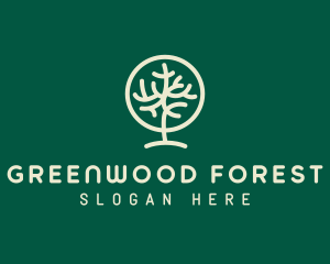 Natural Tree Forest  logo design