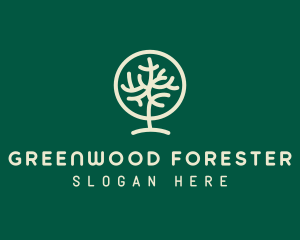 Natural Tree Forest  logo design