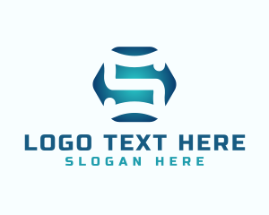 Electronics - Business Hexagon Letter S logo design