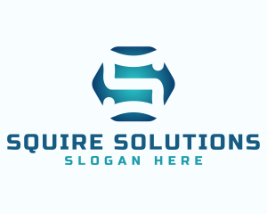 Business Hexagon Letter S logo design