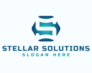 Business Hexagon Letter S logo design