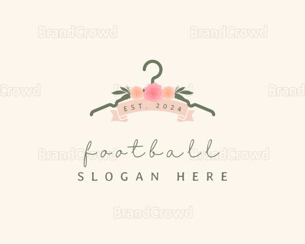 Floral Clothing Hanger Logo