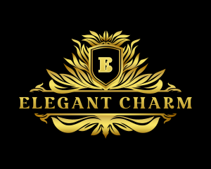 Elegant Ornament Crest logo design