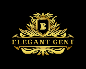 Elegant Ornament Crest logo design