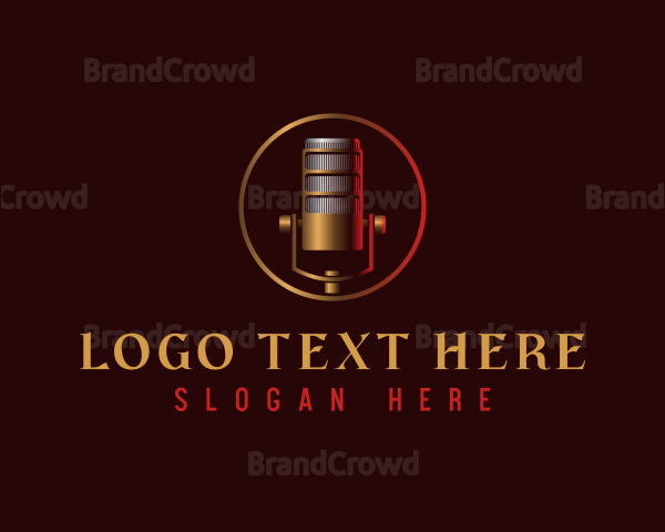 Luxury Microphone Podcast Logo