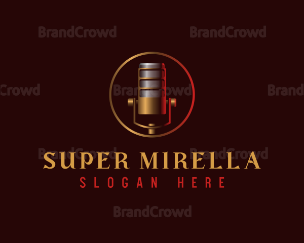 Luxury Microphone Podcast Logo