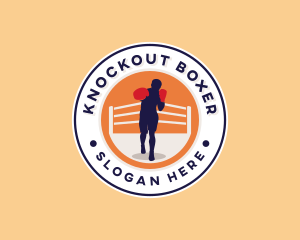 Boxing Sports Athlete logo design