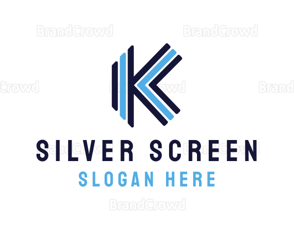 Blue Stripe K Logo