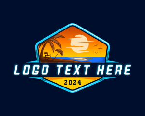 Island - Ocean Beach Vacation logo design