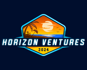 Ocean Beach Vacation logo design