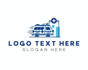 Ambulance - Emergency Ambulance Vehicle logo design