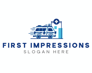 Emergency Ambulance Vehicle logo design