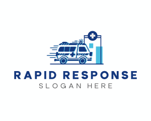 Ambulance - Emergency Ambulance Vehicle logo design