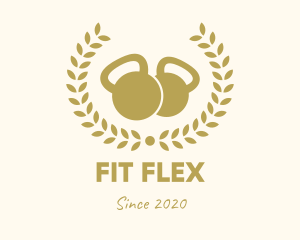 Fitness - Gold Fitness Gym logo design