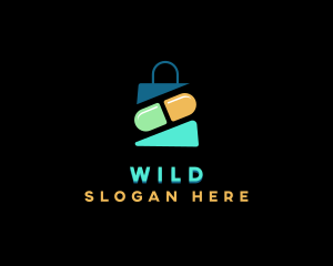 Supplement - Pharmacy Shopping Bag logo design