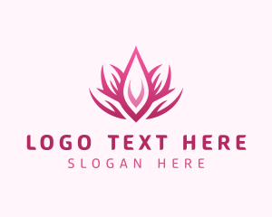 Lotus Flower Plant Logo