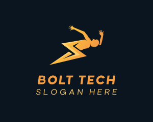 Lightning Energy Bolt logo design