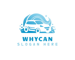 Auto Wash Car Cleaning Logo