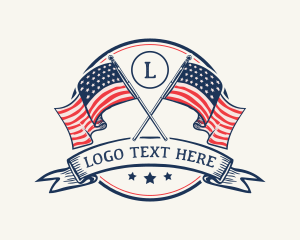 Veteran - American Flag Veteran logo design