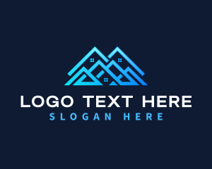 Residential - House Property Roofing logo design