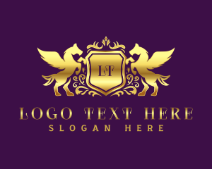 High End - Deluxe Pegasus Jewelry logo design