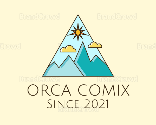 Outdoor Mountaineering Travel Logo